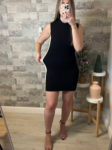 Noelle Mini Dress Black/Cream