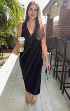 Load image into Gallery viewer, Button Front Vest &amp; Midi Skirt Knit Set
