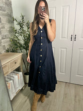 Load image into Gallery viewer, Dainty Denim Midi Dress
