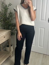 Load image into Gallery viewer, Boderline Chic Off White Top
