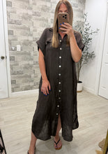 Load image into Gallery viewer, Marley Chocolate Linen Dress
