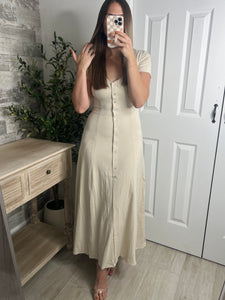 Fancy You Maxi Dress Beige