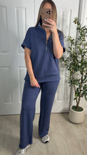 Load image into Gallery viewer, On The Go Indigo Top &amp; Pants Set
