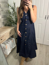 Load image into Gallery viewer, Dainty Denim Midi Dress

