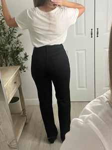 Remy High Waisted Straight Leg Jeans