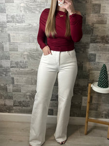 Mistletoe Red Long Sleeve Top