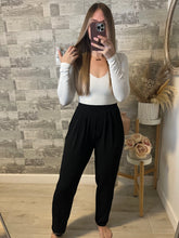 Load image into Gallery viewer, Busy Gal Black Stretch Pants
