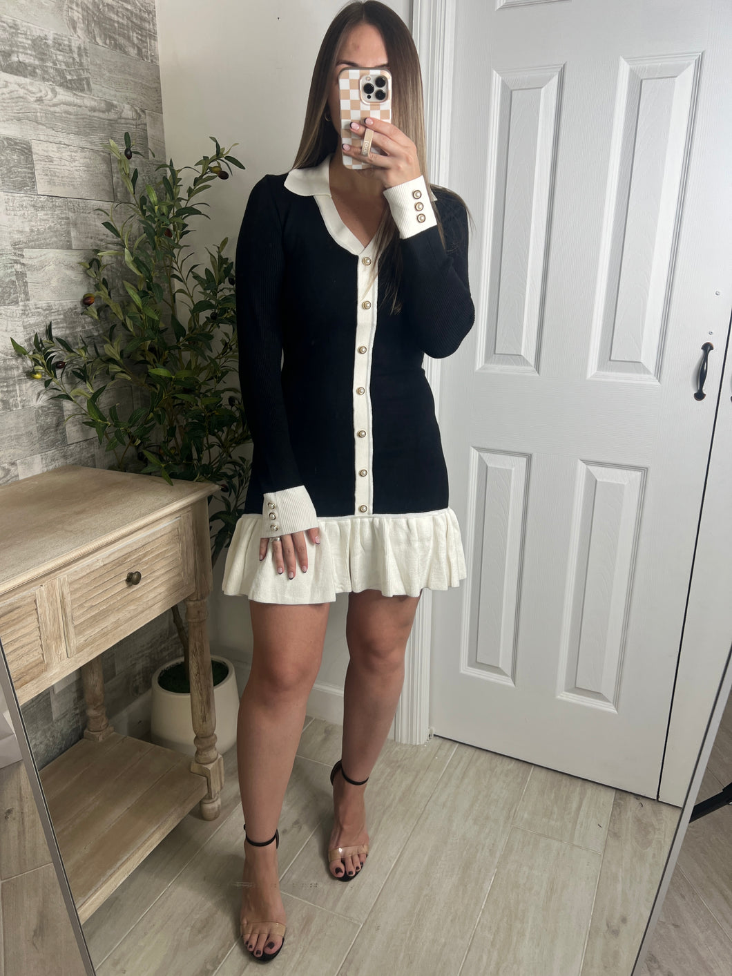 Luxe Monochrome Dress