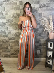 Coral Casual Jumpsuit
