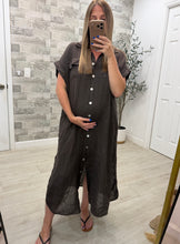 Load image into Gallery viewer, Marley Chocolate Linen Dress
