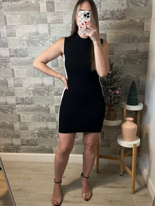 Noelle Mini Dress Black/Cream