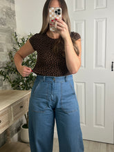 Load image into Gallery viewer, Suzy Leopard Round Neck Bodysuit
