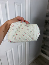 Load image into Gallery viewer, Cherry Ditsy Quilted Cosmetic Pouch Bag
