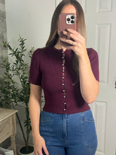 Load image into Gallery viewer, Vino Button Down Top
