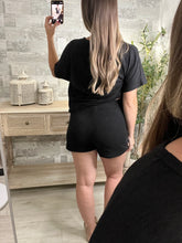 Load image into Gallery viewer, Cotton Slub Oversized Tee Black
