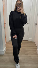 Load image into Gallery viewer, Black Crewneck Buttery Soft Top
