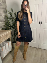 Load image into Gallery viewer, Dazzler Denim Mini Dress
