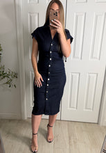 Load image into Gallery viewer, Denim Edit Midi Dress
