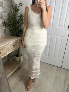 Vanilla Bloom Top & Skirt Set