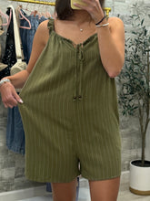 Load image into Gallery viewer, New Girl Olive Romper
