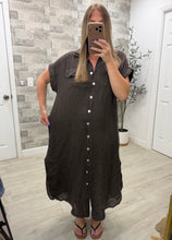 Load image into Gallery viewer, Marley Chocolate Linen Dress
