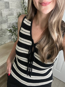 Jennie Crochet Knit Top