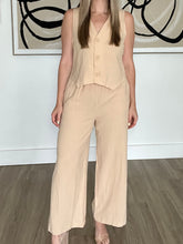 Load image into Gallery viewer, Athens Khaki Vest Top &amp; Pants Set
