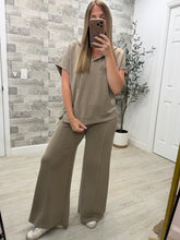 Load image into Gallery viewer, Roamlee Mocha Top &amp; Pants Set
