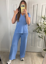 Load image into Gallery viewer, Ocean Air Top &amp; Pants Set
