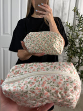Load image into Gallery viewer, Floral Ditsy Quilted Cosmetic Pouch Bag
