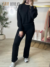 Load image into Gallery viewer, Dark Night Crew Neck &amp; Pants Loungewear Set
