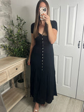 Load image into Gallery viewer, Fancy You Maxi Dress Black
