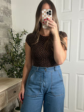Load image into Gallery viewer, Suzy Leopard Round Neck Bodysuit
