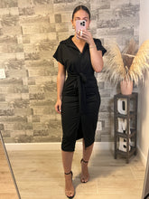 Load image into Gallery viewer, RESTOCK Black Out Button Down Dress
