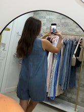 Load image into Gallery viewer, Trendsetter Denim Romper
