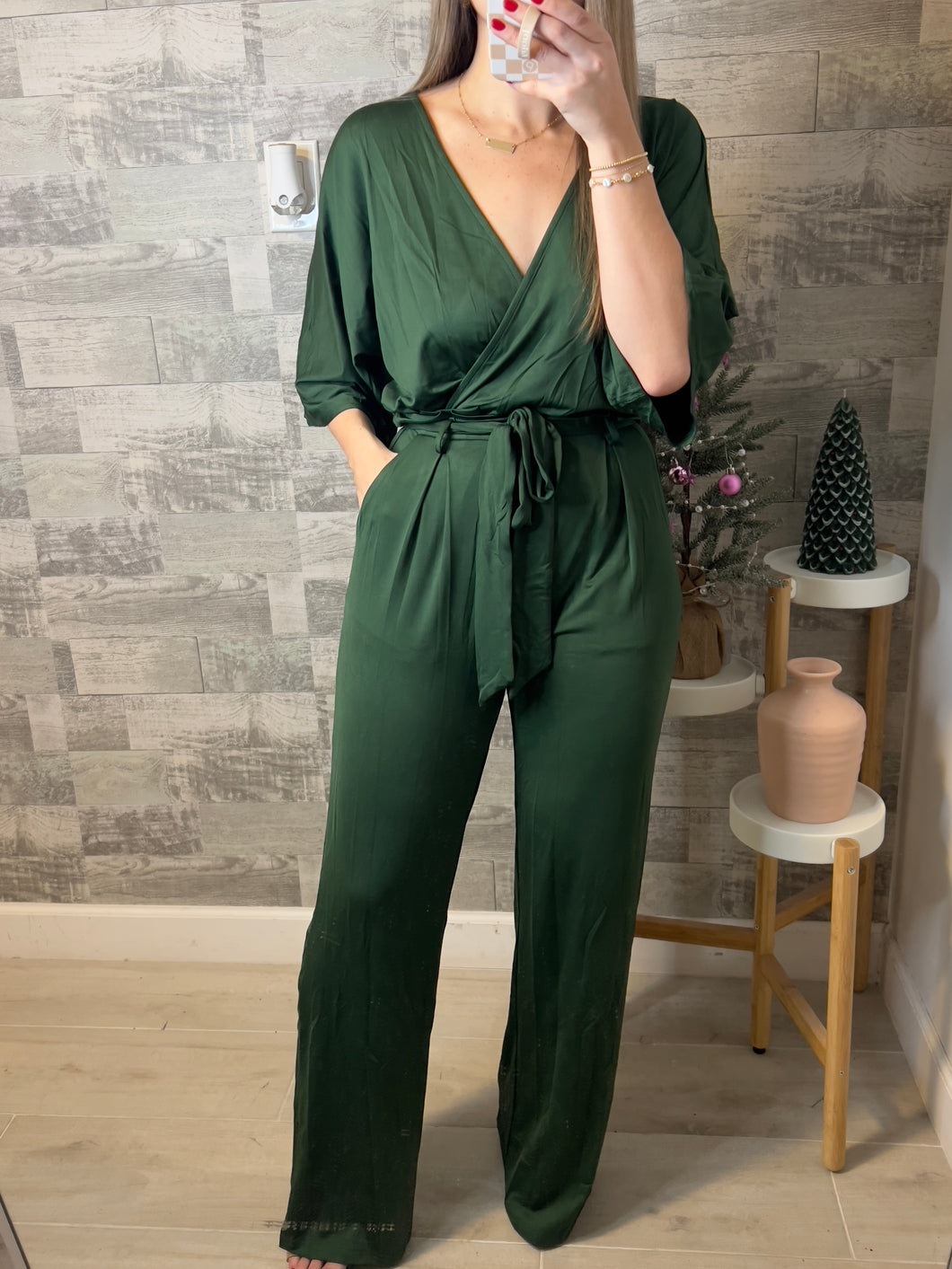 Avery Jumpsuit Hunter Green