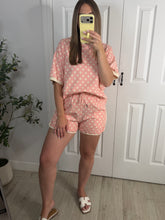 Load image into Gallery viewer, Dotty About You Top &amp; Shorts Set Pink
