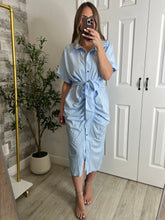 Load image into Gallery viewer, Tropics Baby Blue Dress
