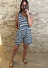 Load image into Gallery viewer, Shore Denim Striped Casual Comfy Romper

