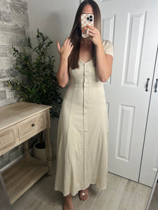 Fancy You Maxi Dress Beige