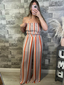 Coral Casual Jumpsuit