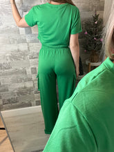 Load image into Gallery viewer, Statement Green Top &amp; Pants Set
