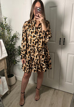 Load image into Gallery viewer, Dazzled Cheetah Mini Dress
