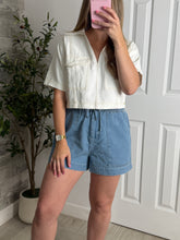 Load image into Gallery viewer, Isla Denim V Neck Top
