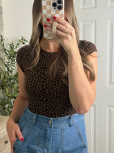 Load image into Gallery viewer, Suzy Leopard Round Neck Bodysuit
