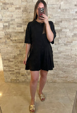 Load image into Gallery viewer, Bay Mineral Washed Comfy Romper Black
