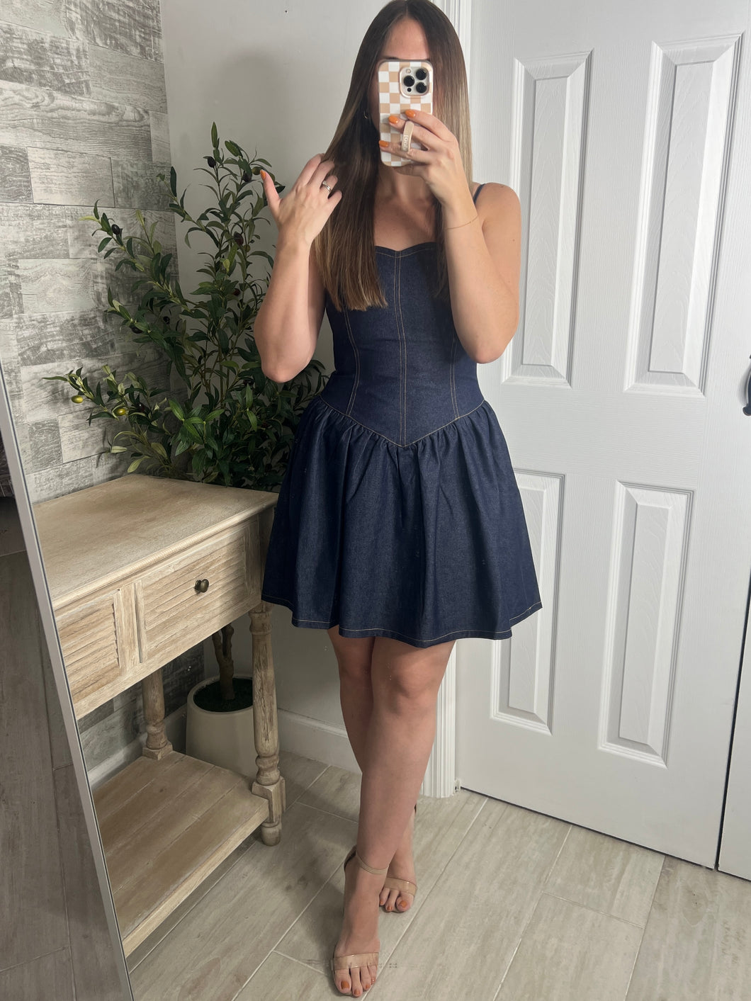 Season Denim Mini Dress