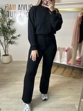 Load image into Gallery viewer, Dark Night Crew Neck &amp; Pants Loungewear Set
