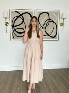 Napa Valley Neutral Maxi Dress