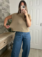 Load image into Gallery viewer, Jill Crew Neck Crochet Top
